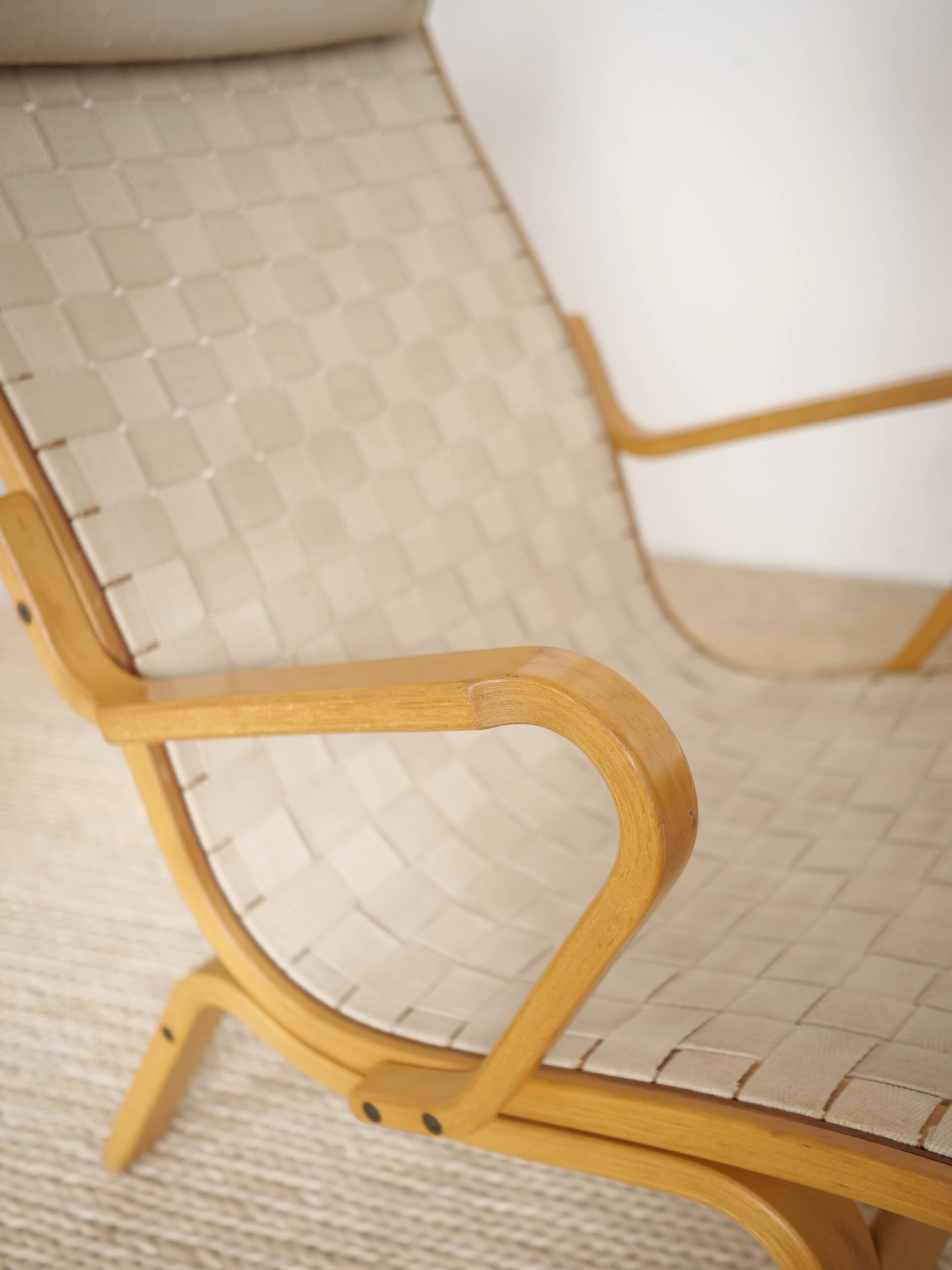 Fauteul Scandinave Finn Ostergaard avec ottoman