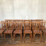 Rare series of 50 chairs Baumann fanett vintage design 1950 1960