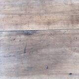 Antique solid cherry farmhouse table with 3 drawers and 1 pull out.