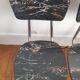 Set of 4 formica chairs signed roc