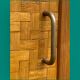 Bamboo cabinet woven and modular pine vintage 1960
