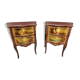 Pair of painted wooden chests of drawers