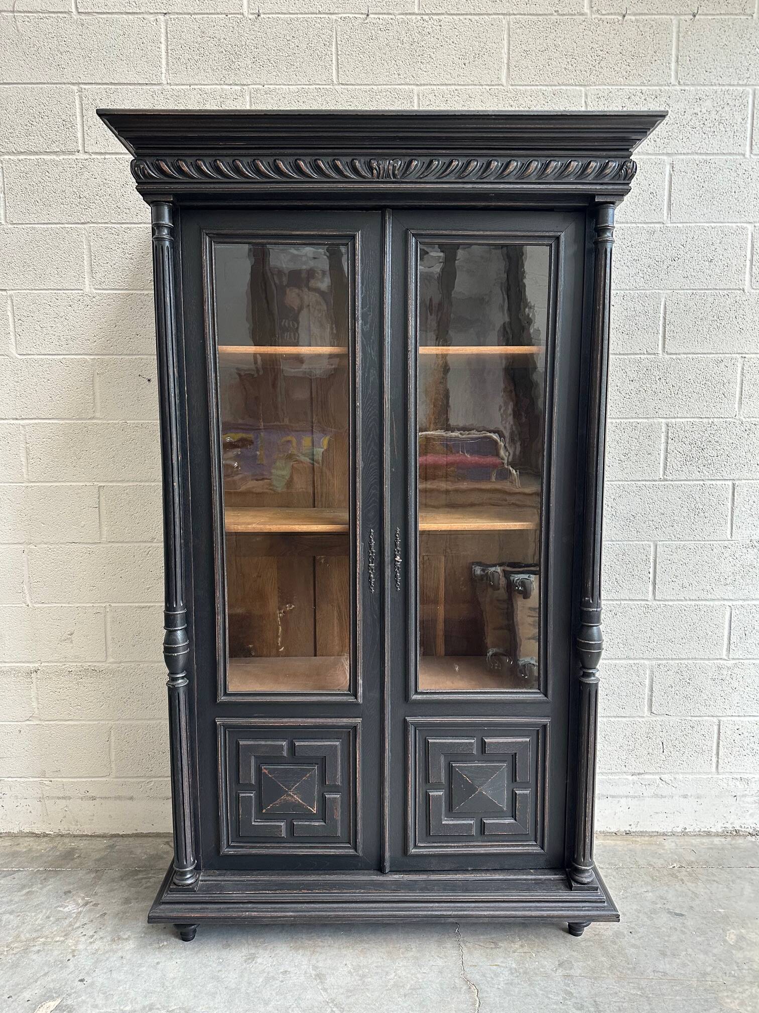 Patinated library, late 19th century