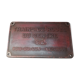 Cast iron railroad plate "Wheelset of the center s.a Belgium"