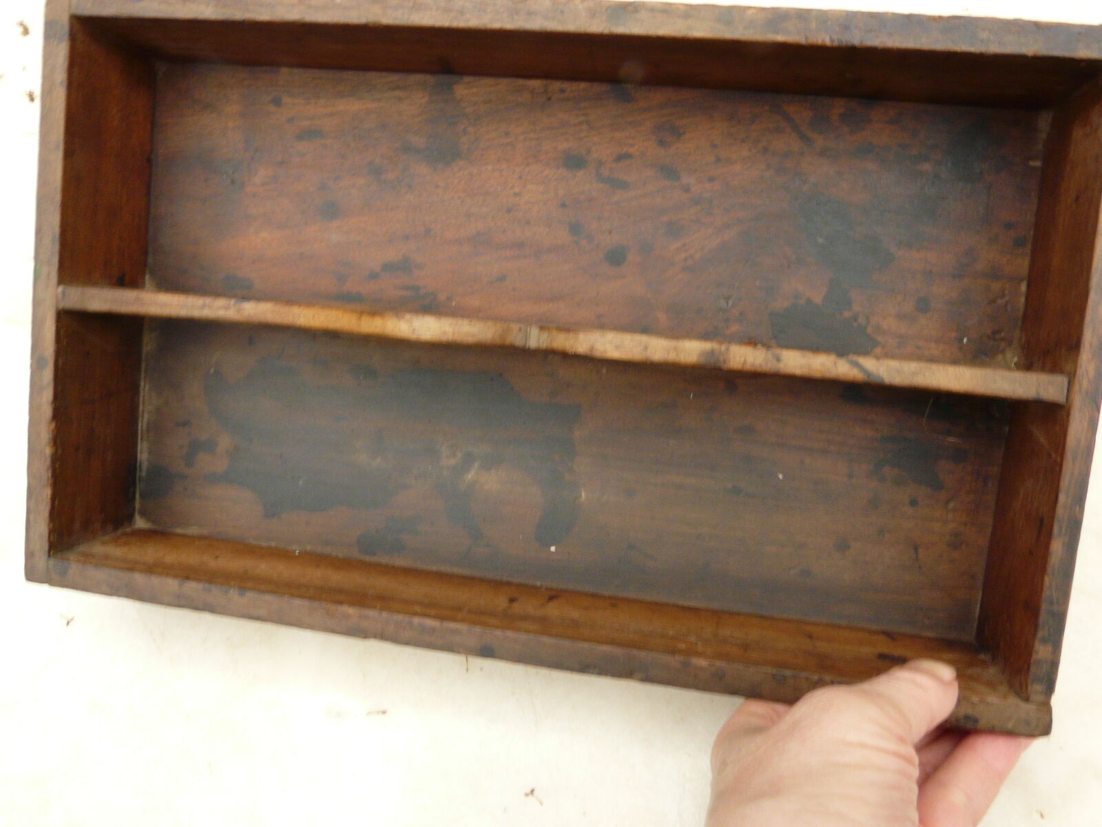 old wooden or cutlery toolbox