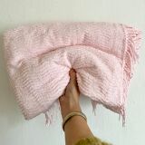 Vintage tuft caterpillar pink bedspread 160x220
