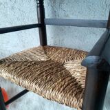 Antique armchair mulched vintage child