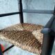 Fauteuil ancien paillé enfant vintage
