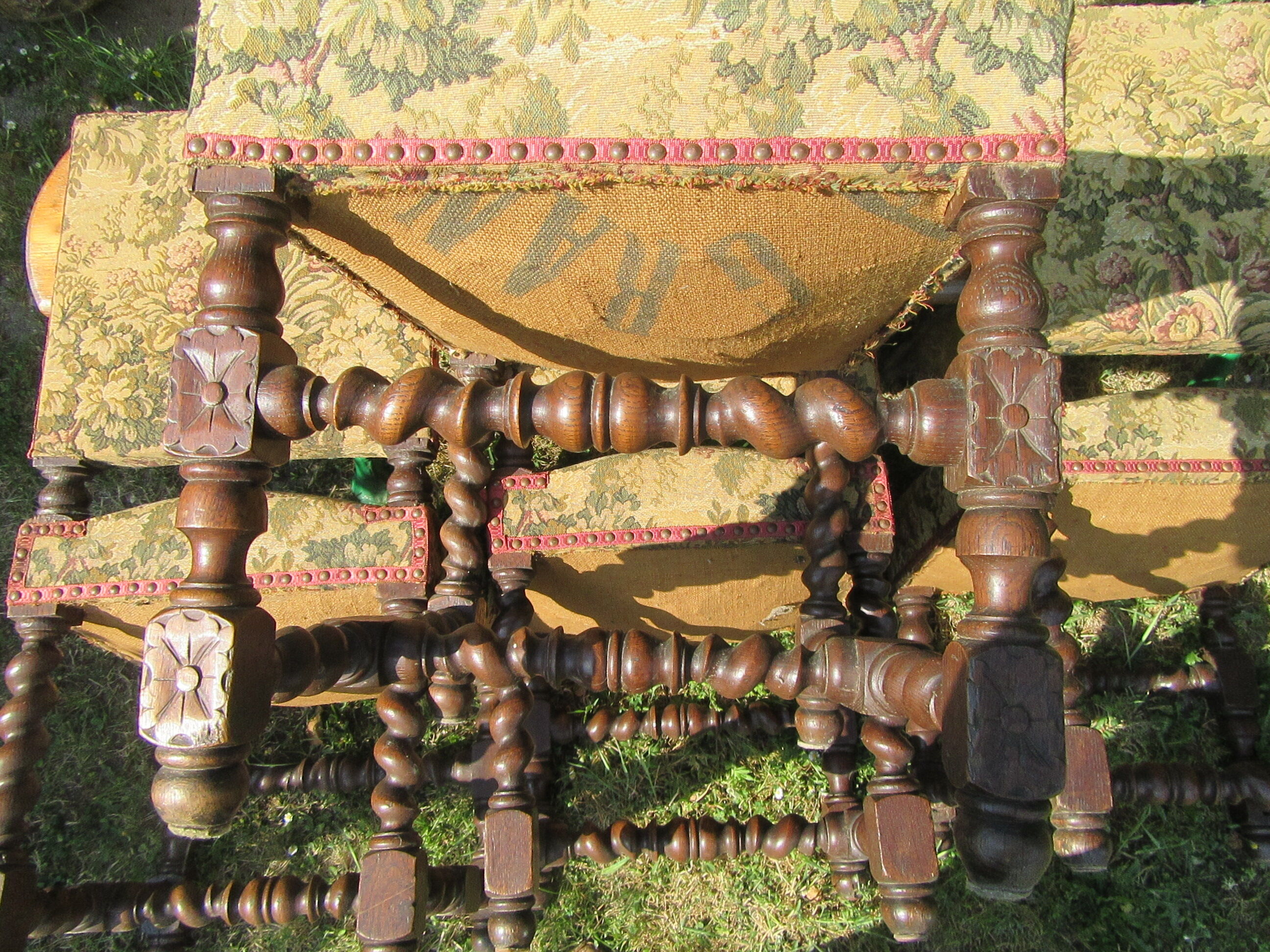 6 louis xiii style chairs