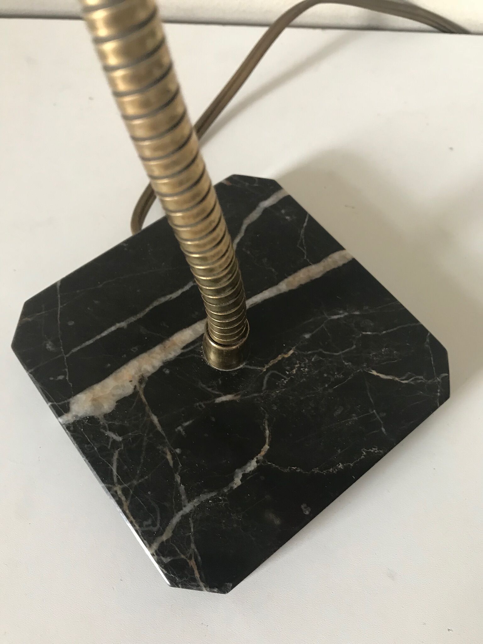 Lamp base marble vintage 60