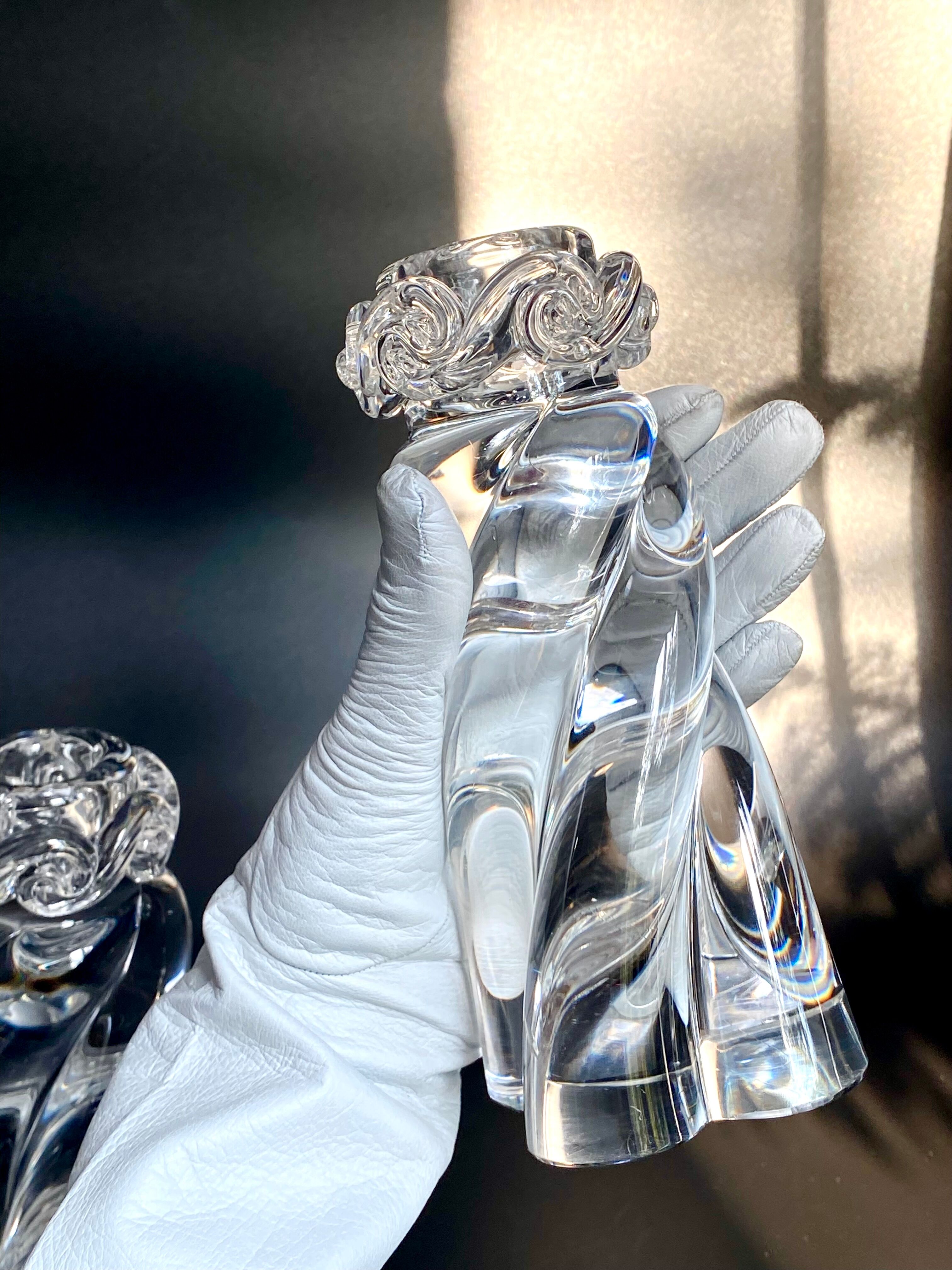 Pair of candlesticks Baccarat Aladin model