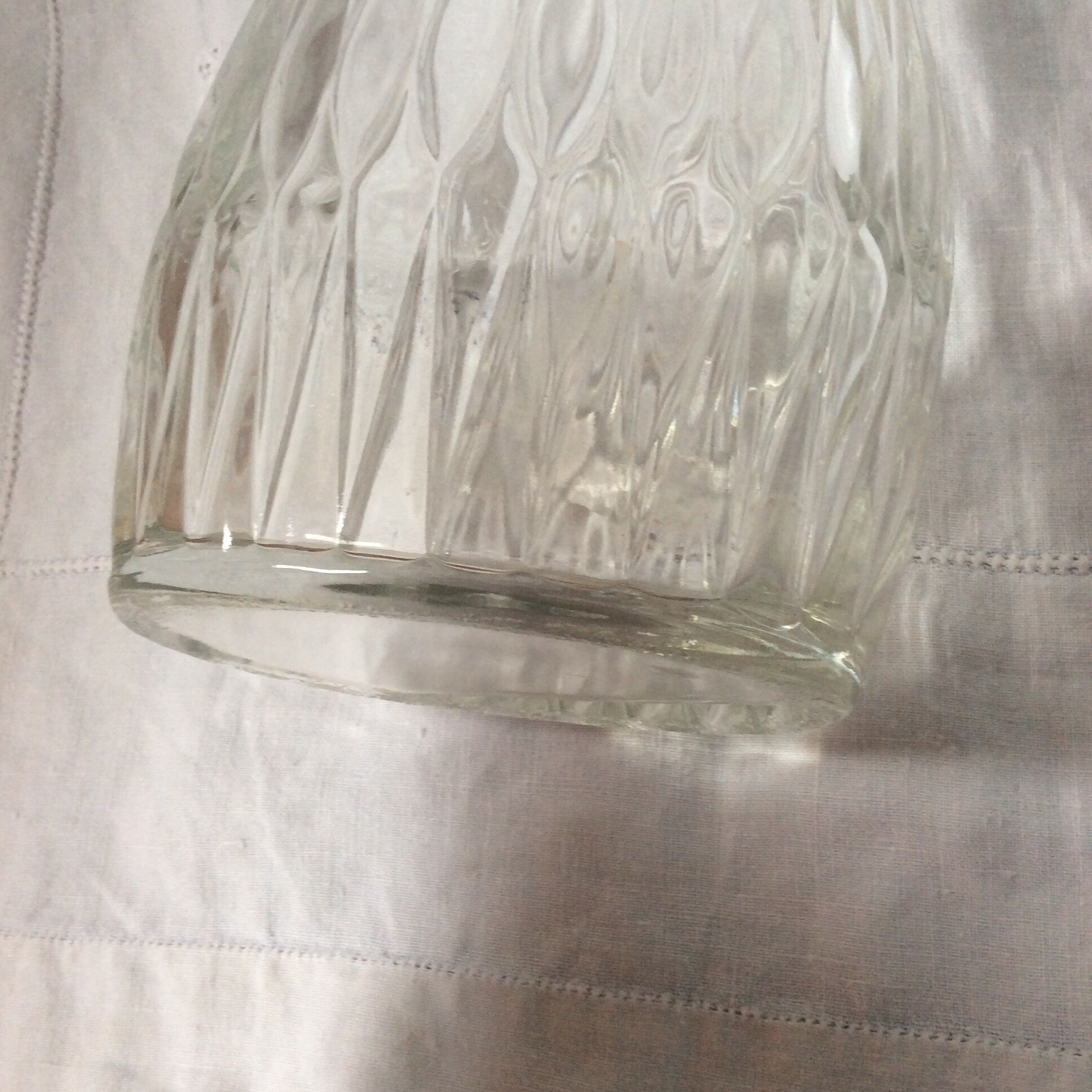 Old glass carafe