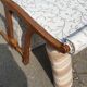 Louis XVI style armchairs in solid cherry wood