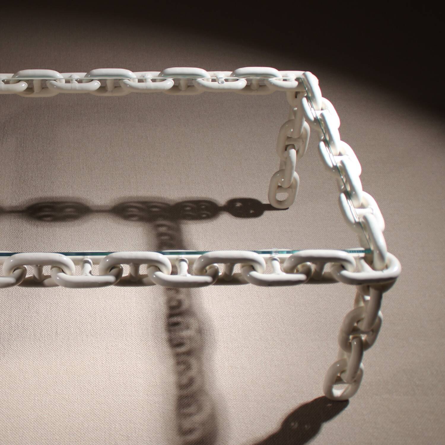 Brutalist Chain Link Coffee Table | France 1970s