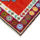 Handmade unique oriental orange runner rug 82 cm x 375 cm