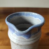 Blue grey ceramic milk jug