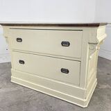 1900s solid oak counter