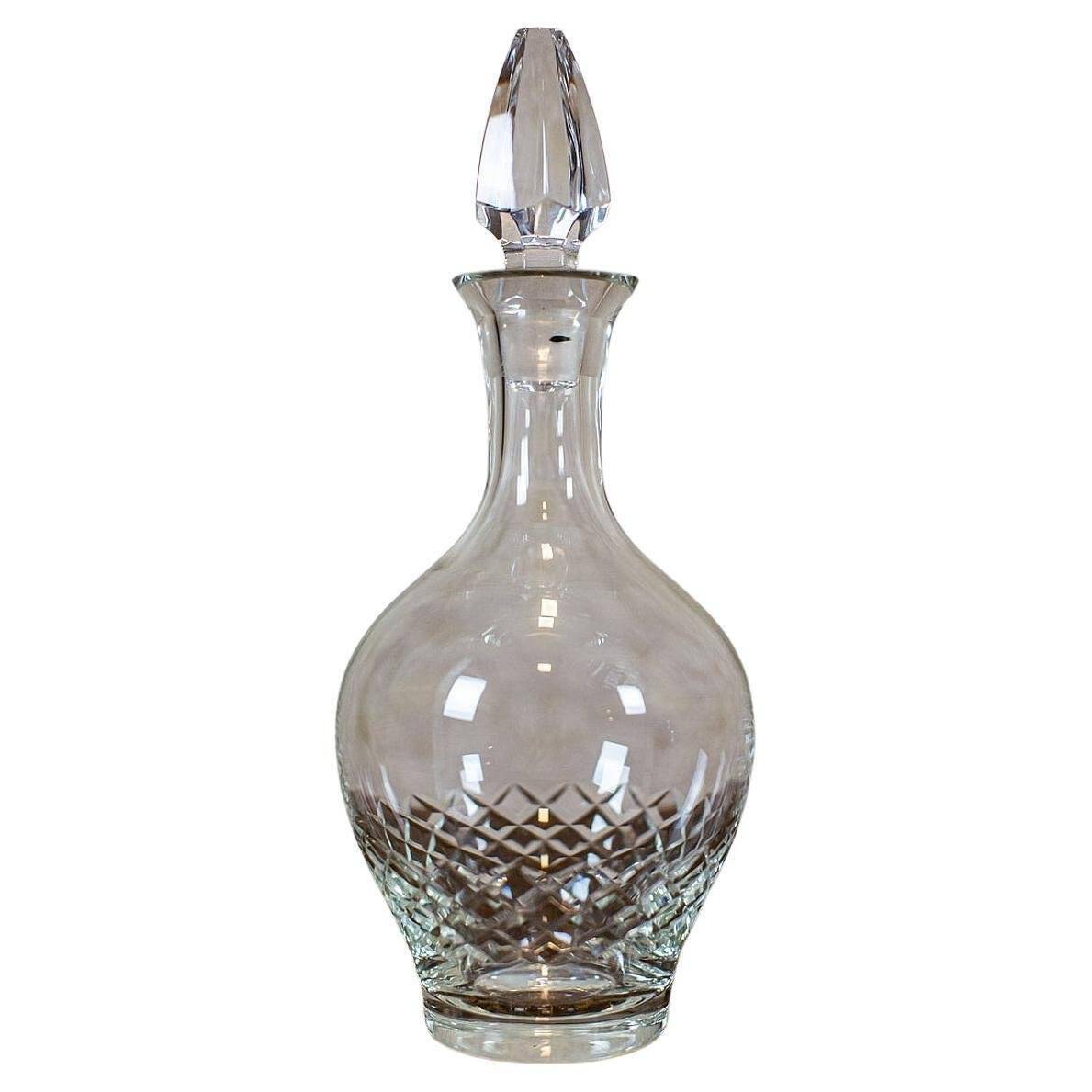 Vintage Crystal Liquor Decanter, 1930s