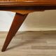 1960s sideboard with decorated doors in wood and brass