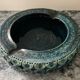 Large Bitossi-Aldo Londi ashtray in glazed ceramic