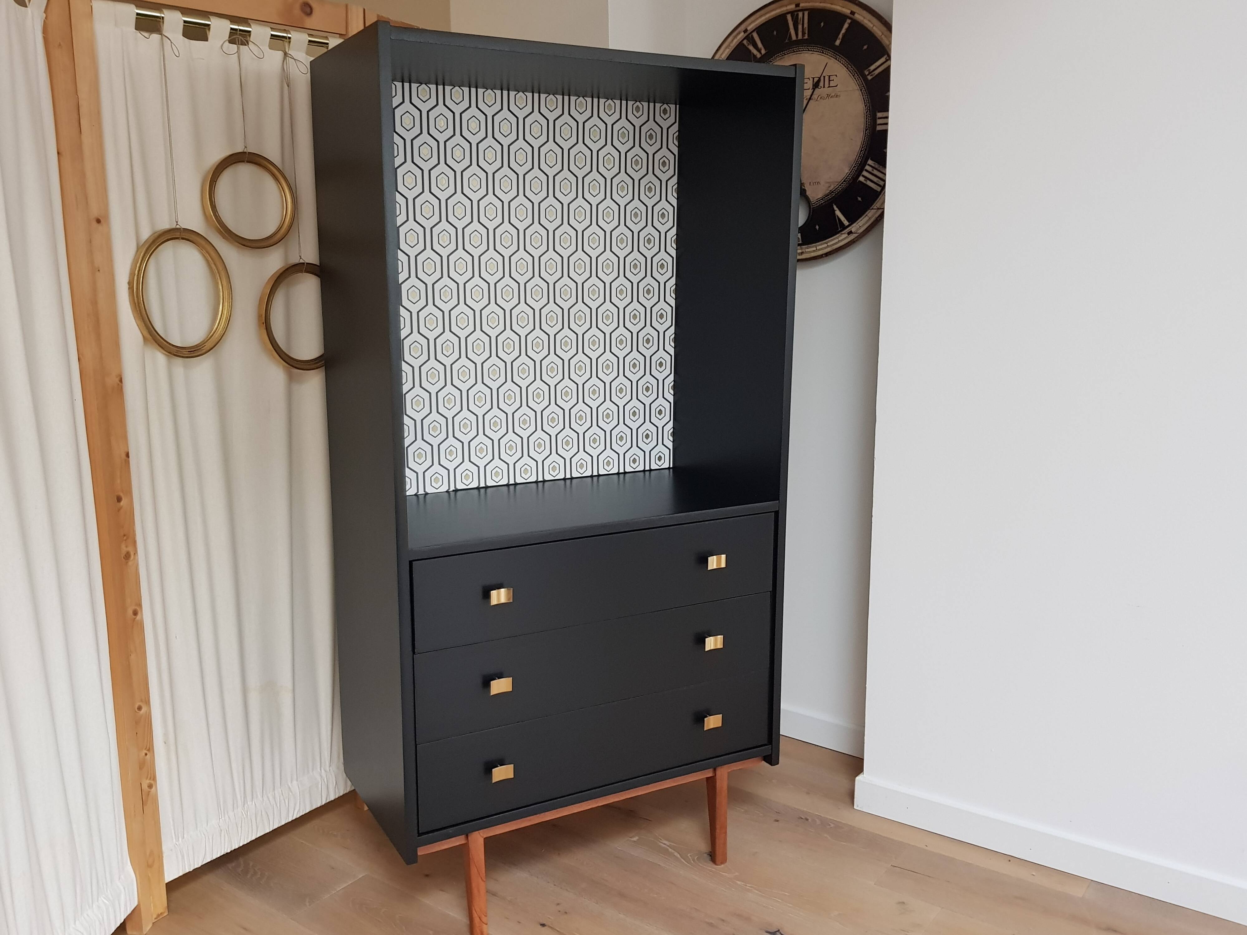 Vintage library dresser