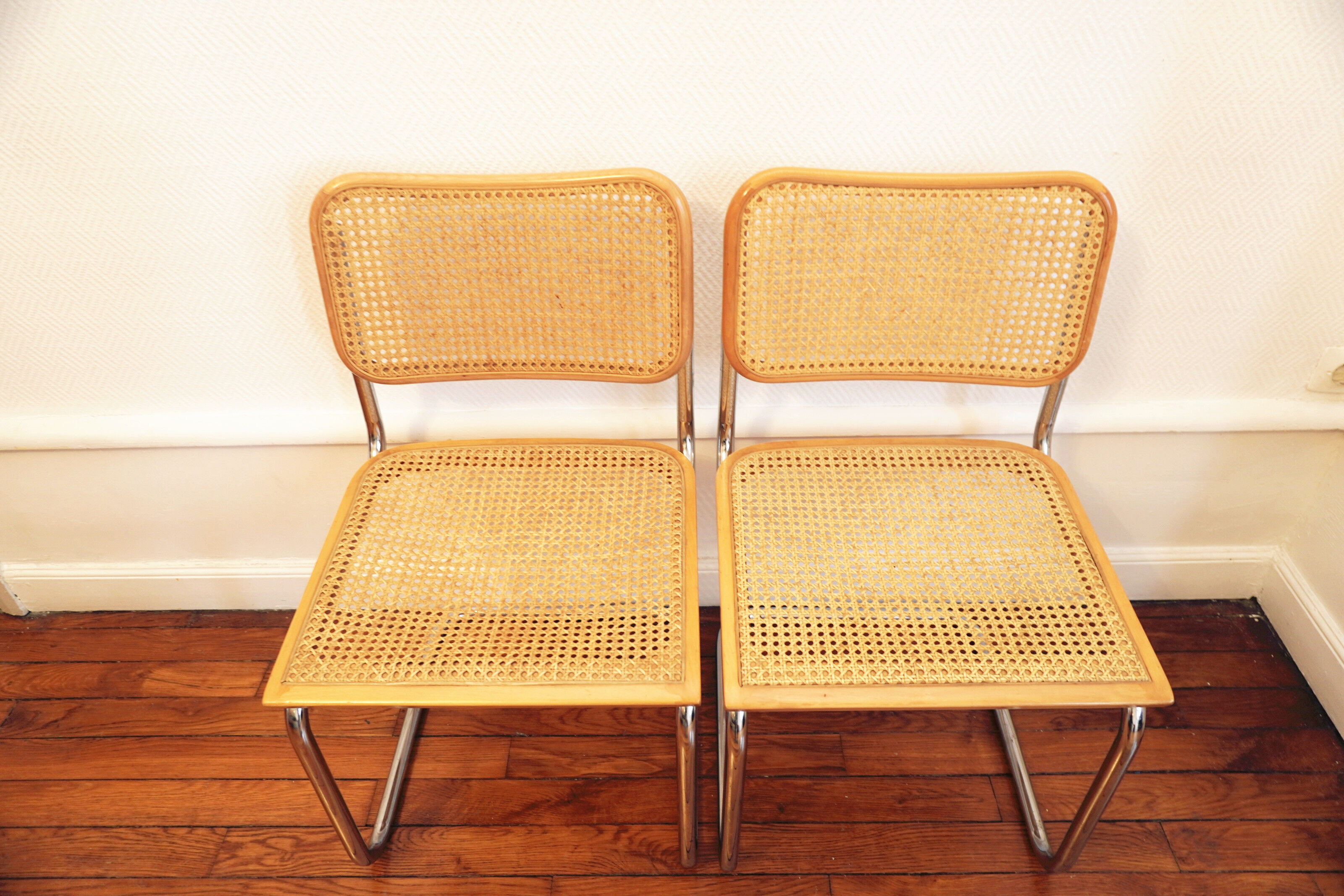 Pair of Cesca B32 chairs by Marcel Breuer