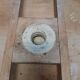 Marquetry pedestal table