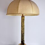 Faux bamboo brass lamp, Regency, France, 1970