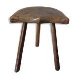Cowhide tripod stool