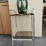Petite étagère vintage métal chromé
