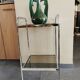 Small vintage chrome metal shelf