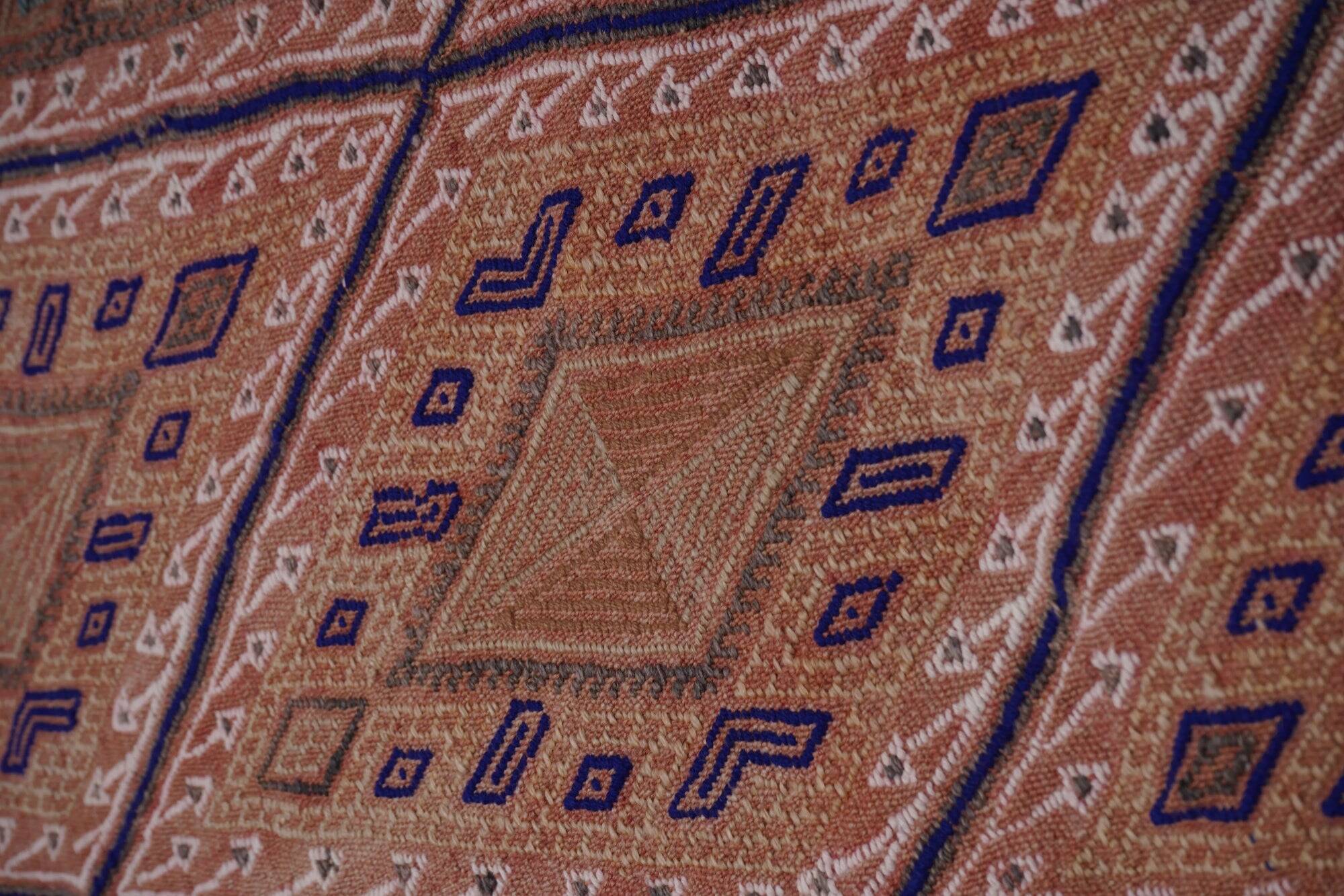 Vintage Turkish kilim handwoven 168x238 cm