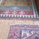 Vintage Kazakh oriental rug from the 1930s. Handcrafted, handmade.