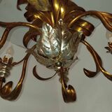 Large Holywood Regency chandelier with 6 light arms from the 60s/70s
