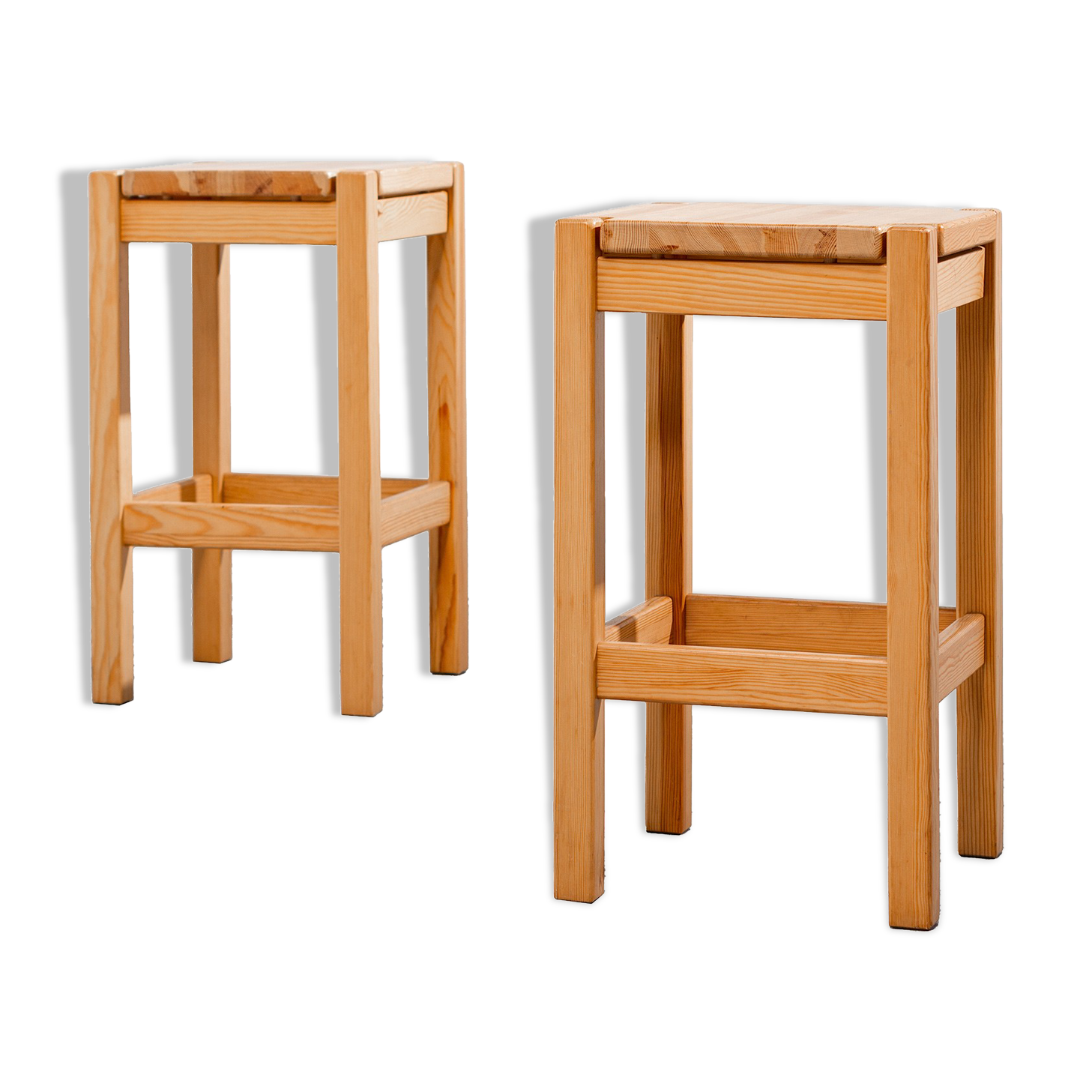 Pair of stools Ilmari Tapiovaara Laukaan Puu 1960