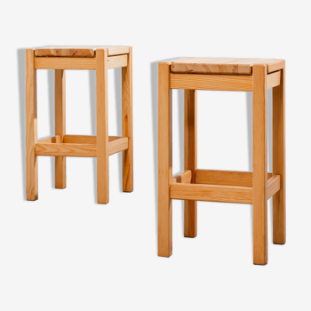 Pair of stools Ilmari Tapiovaara Laukaan Puu 1960