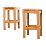 Paire de tabourets Ilmari Tapiovaara Laukaan Puu 1960