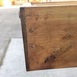 Double-sided oak counter, crate