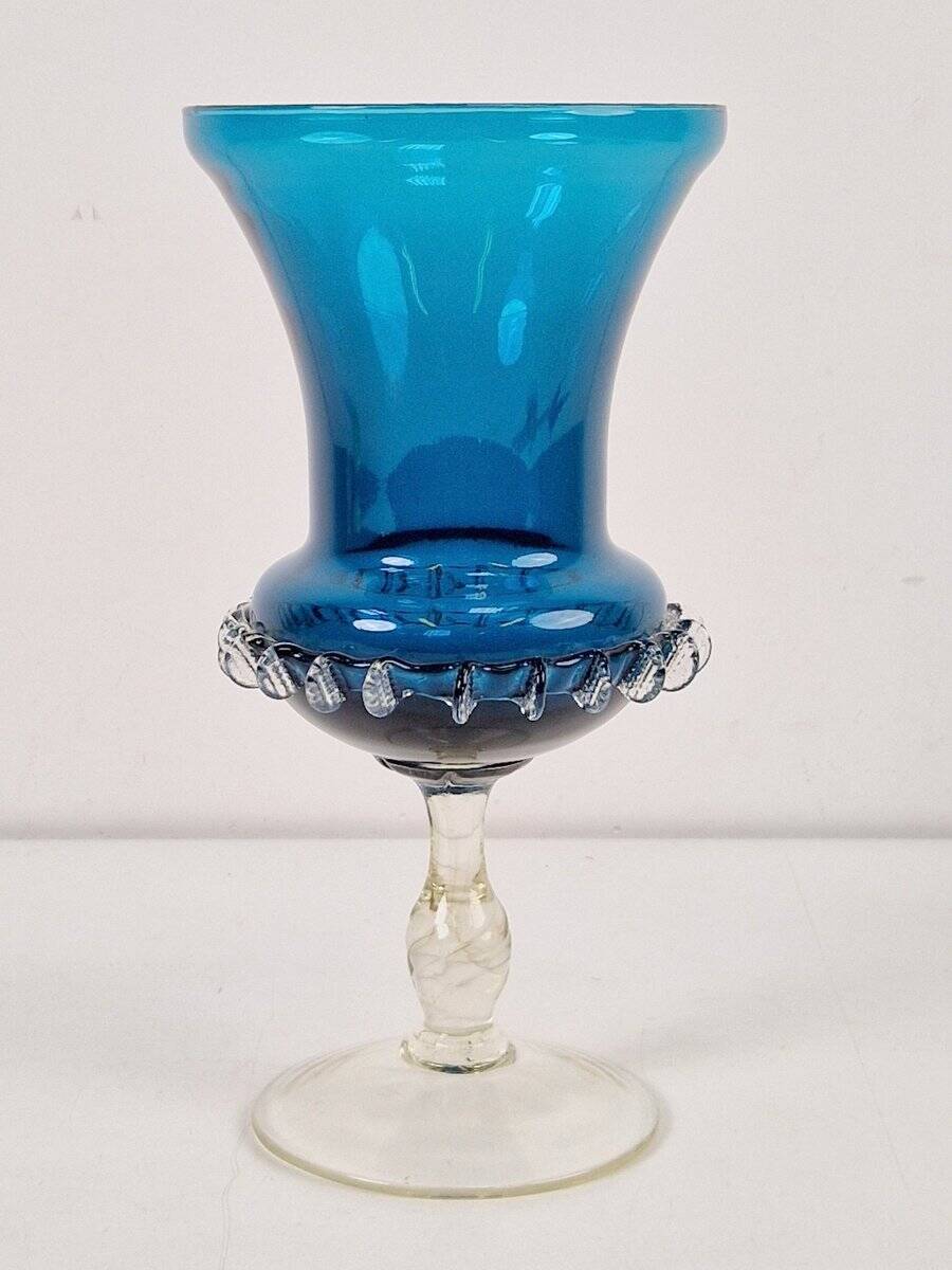 Mid-Century Modern Blue Murano Glass Vase, 1960s