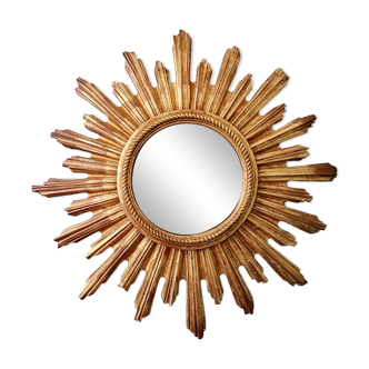 Golden sun mirror (diameter 55 cm), 1960s-70s