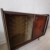 Vintage 1950s TV cabinet, with tapered legs.