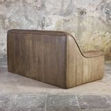 DeSede DS84 sofa in taupe buffalo leather