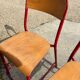 2 chaises hautes industrielles, années 80