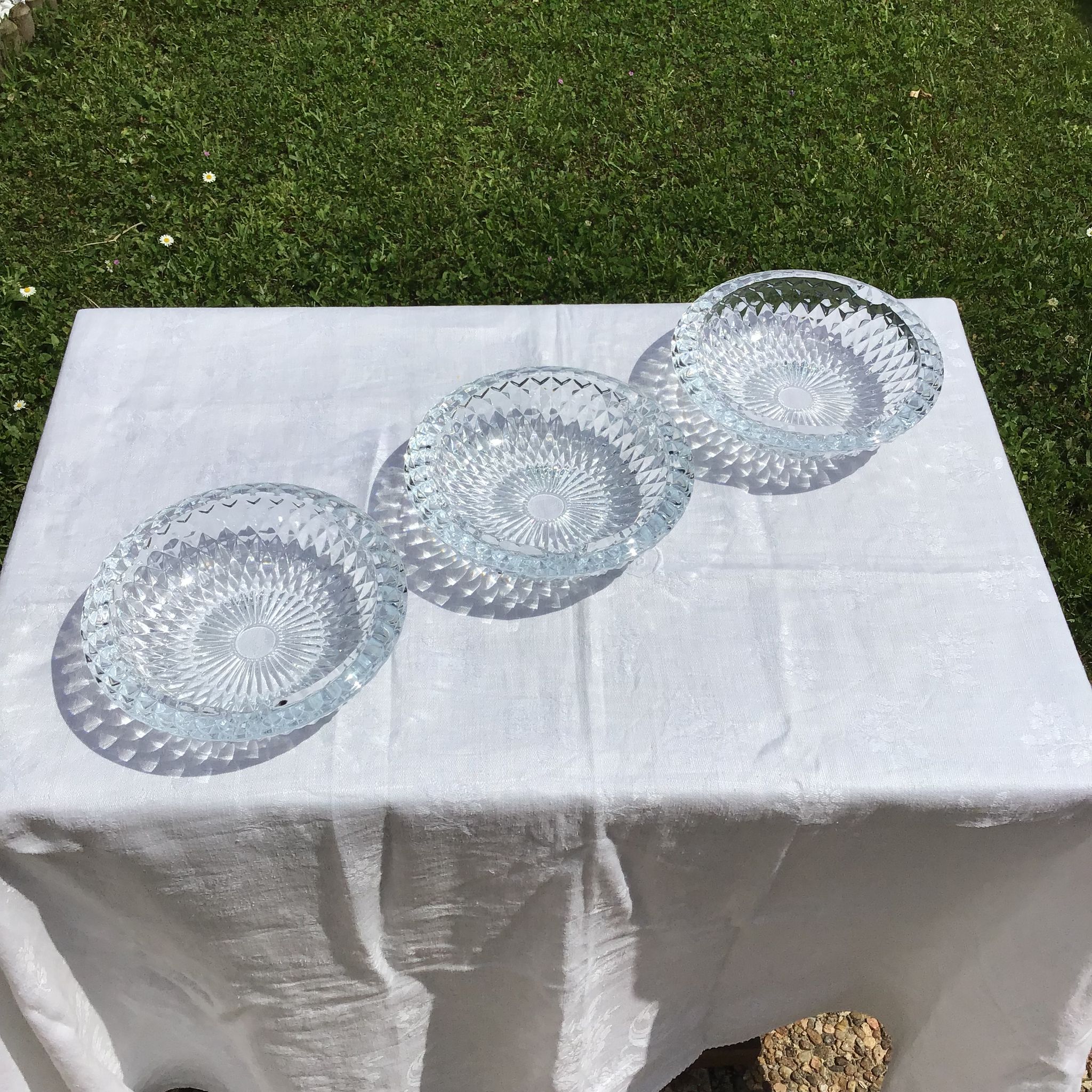 Crystal ashtrays