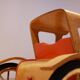 Dutch design plywood car toy for child 1950