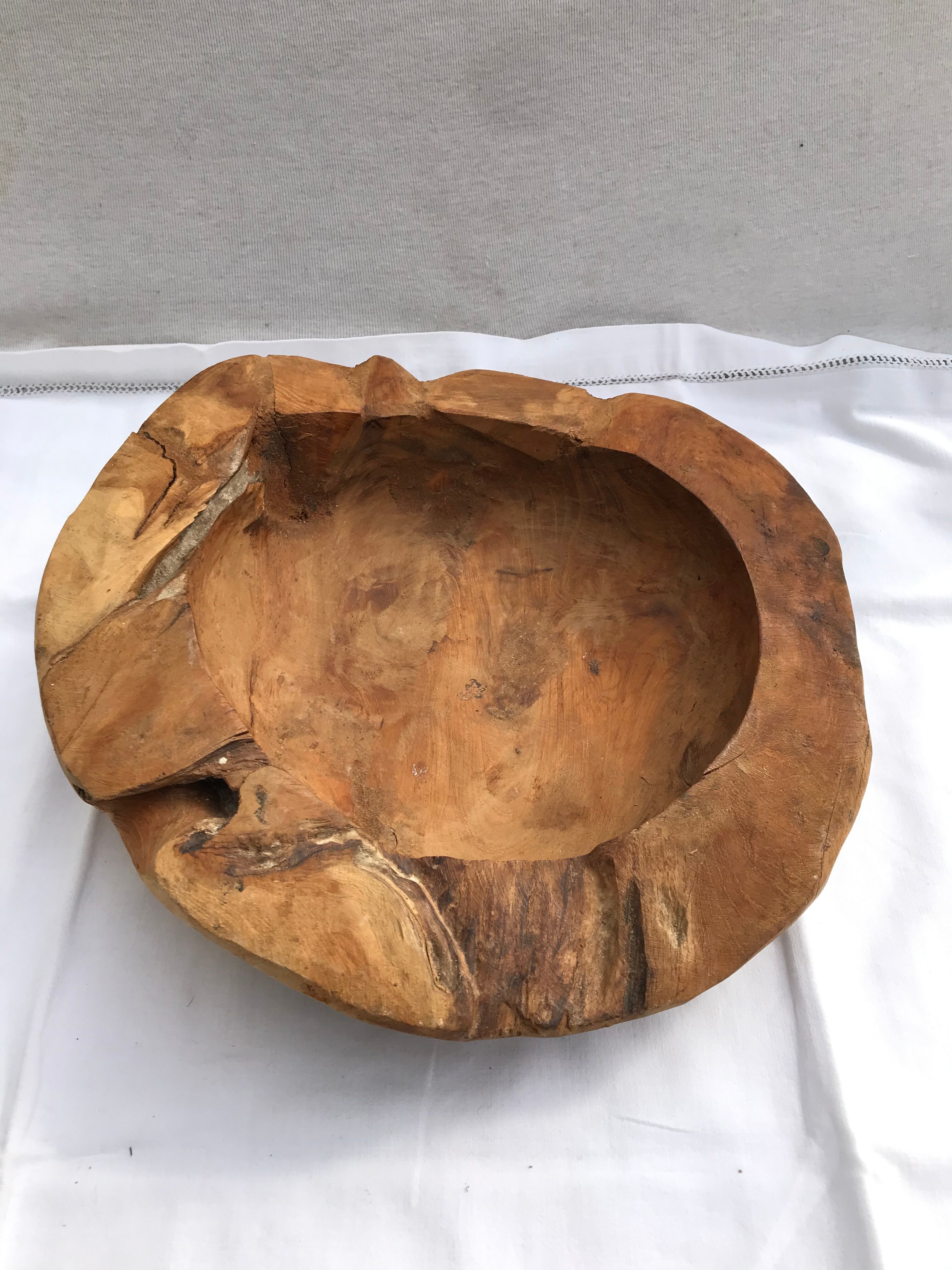 Ancient natural trinket bowl
