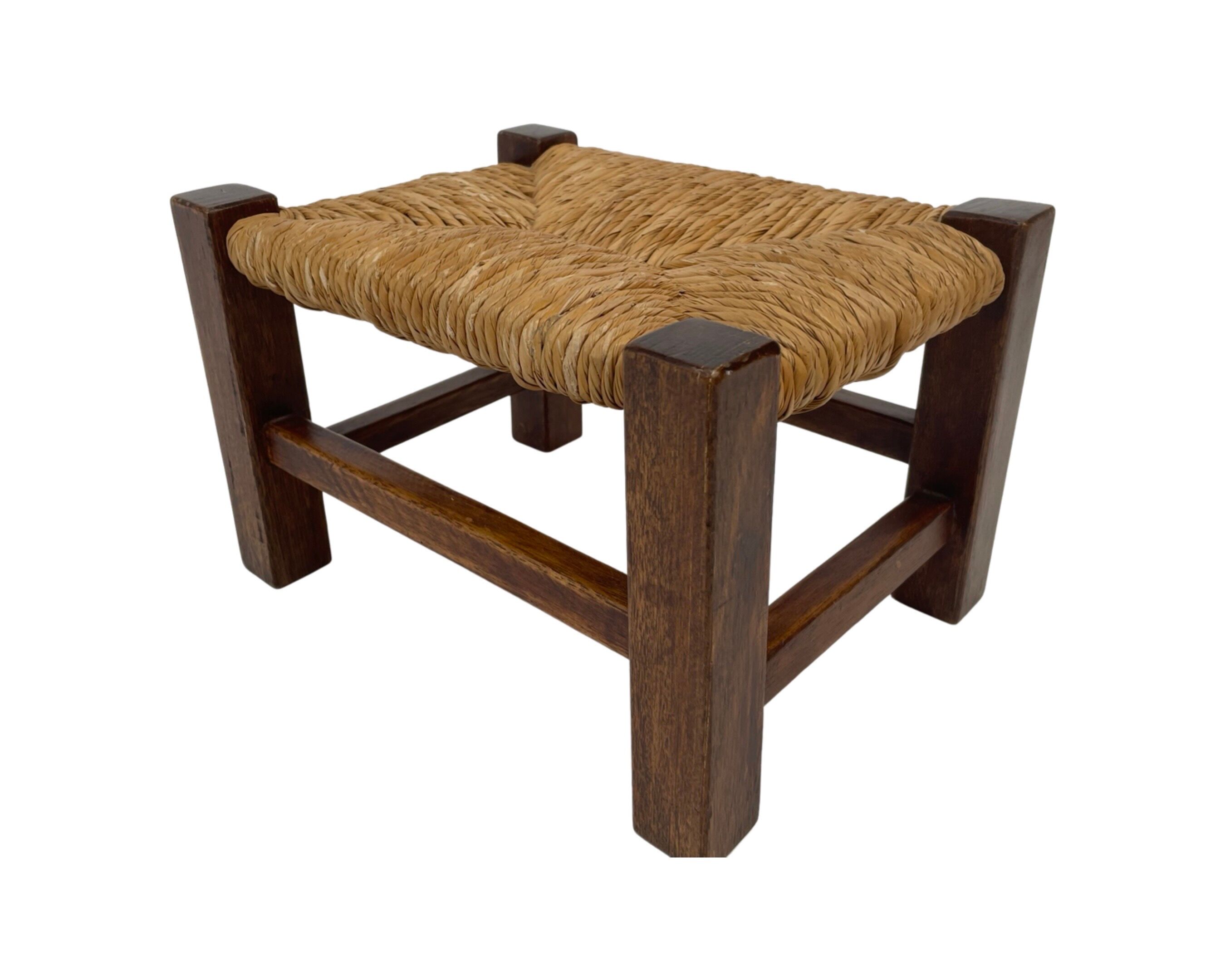 Vintage footstool stool minimalist