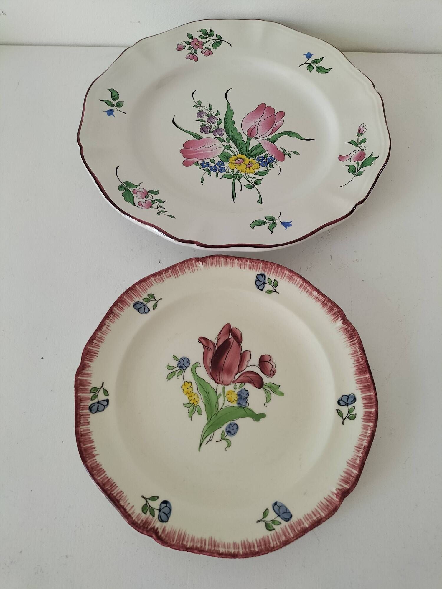 Duo of Gien and K&G Lunéville plates