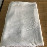 White damask tablecloth