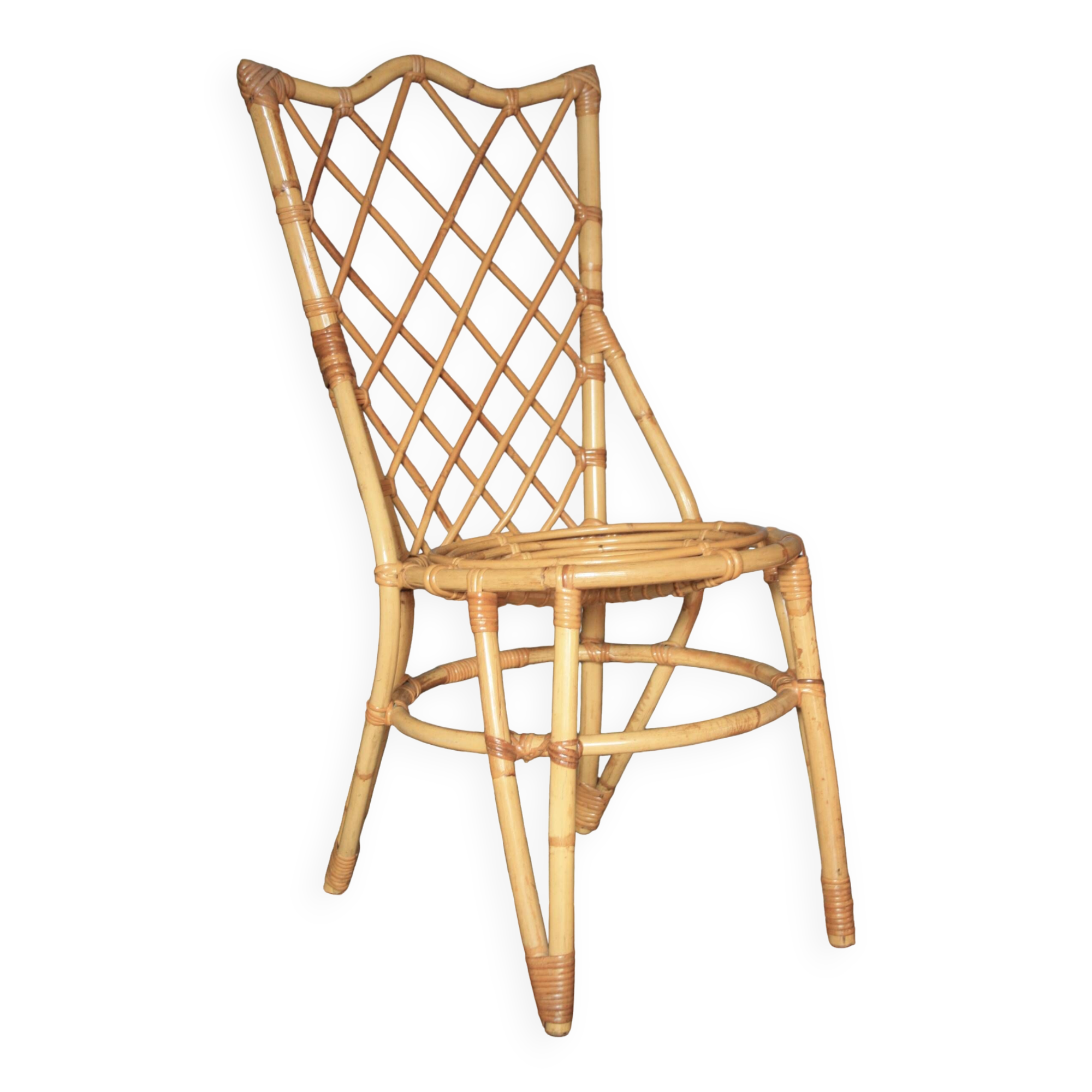 Louis Sognot rattan chair